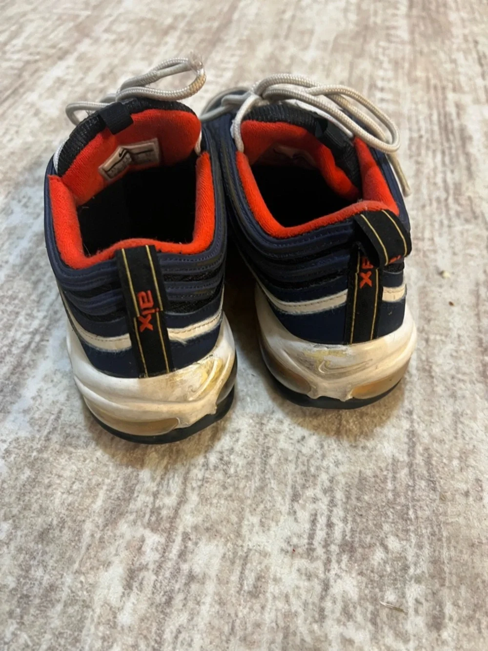 Nike Men’s Navy, White and Red Air Max 97 Sneakers